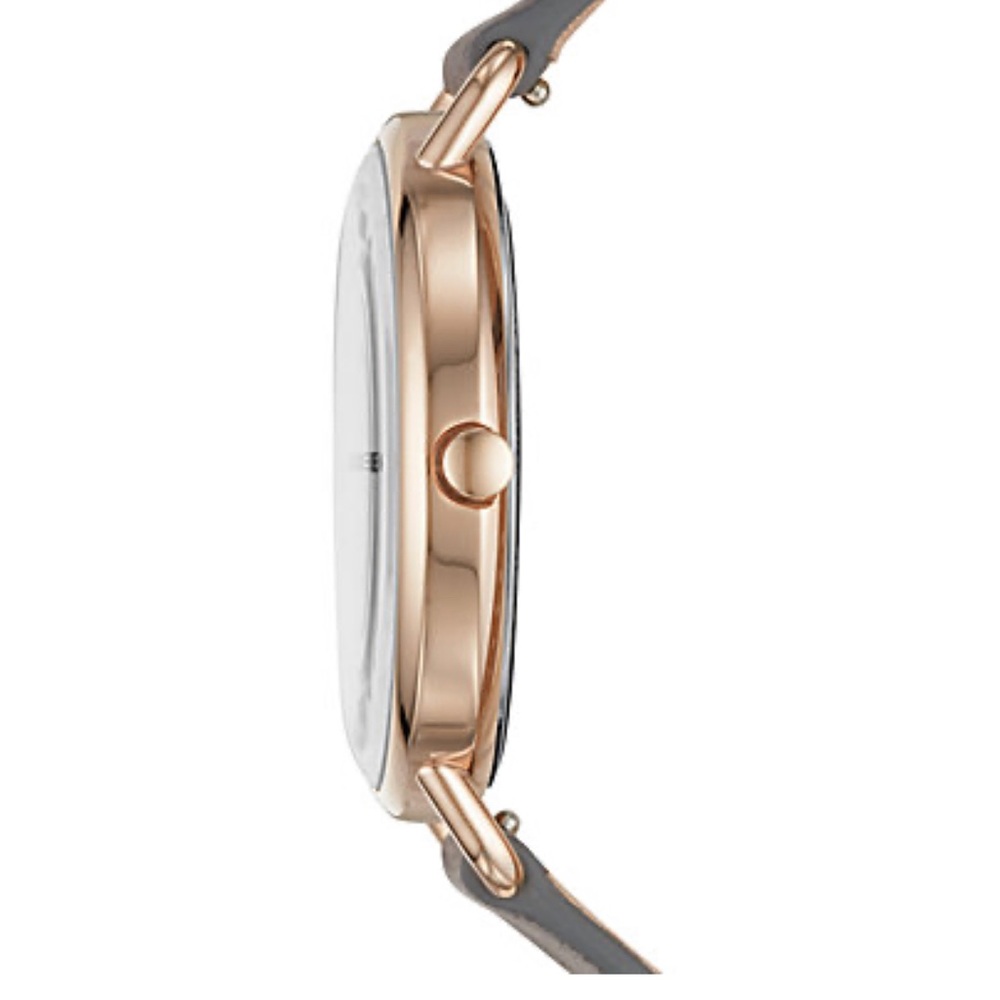 Skagen Horisont Special-Edition Genuine Diamond Gray Leather Watch - Picture 8 of 10